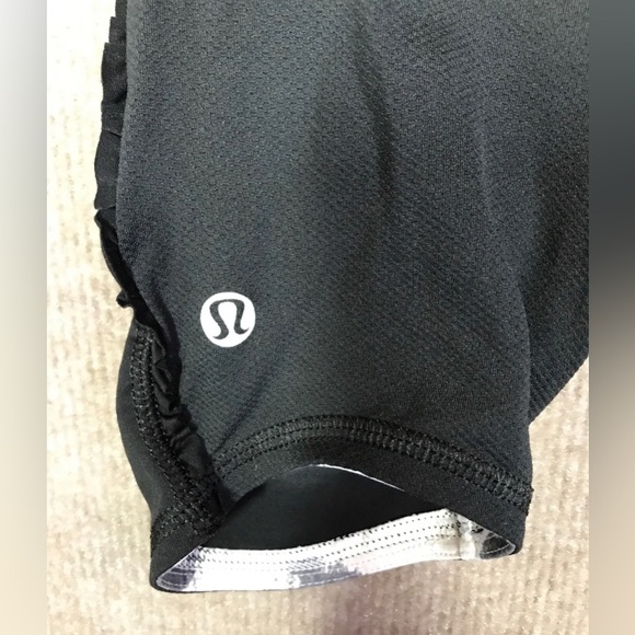 Lululemon tights black with mesh fold over waistband size 6 - Picture 7 of 8